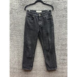 Won Hundred‎ High-Waisted Button-Fly Pearl Jeans Dark Gray 2 Womens Size 27 x 30